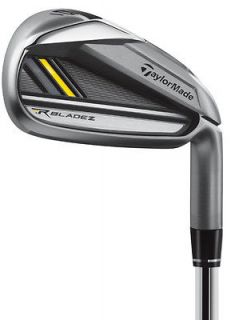 NEW 2013 TAYLORMADE ROCKETBLADEZ LEFT HANDED IRON SET 4   PW AW STEEL 