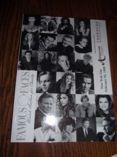 1999 Celebrity Auctions Watch Catalog FAMOUS FACES vgc