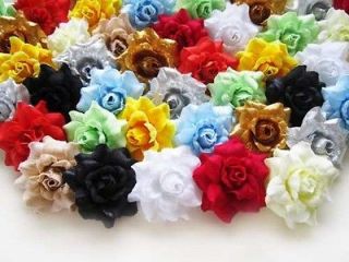 100X Mix I Roses Artificial Silk Flower Heads 1.75 Wholesale Lots 