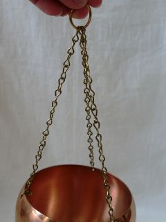 Coppercraft Guild Copper Hanging Bowl, Decorative Accent