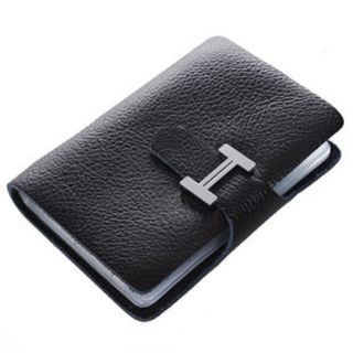 100% Leather Lady Credit Card Holder Women Business Case Purse Wallet 