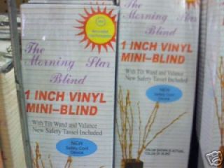 vinyl mini blinds in Blinds & Shades