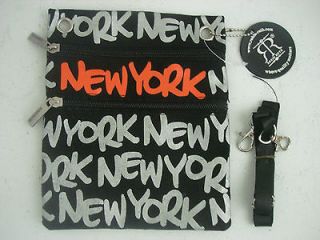 ROBIN RUTH BLACK SHOULDER BAG   CROSS BODY PURSE NEW YORK ~NEW