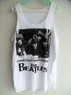 The Beatles POP Rock Band Sleeveless Vest Cotton Tank Top Singlet Men 