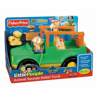   Fisher Price Little People Animal Sounds Safari Truck   Zoo Talkers