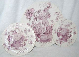 CLARICE CLIFF ROYAL STAFFORDSHIRE CHARLOTTE LAVENDER 10PLATE 