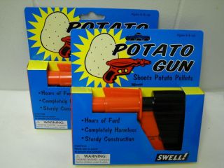 POTATO GUN HOURS OF FUN AGES 5+ LOT OF (2) NEW