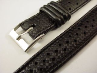   New Old Stock Tropic Type Black Rubber Divers watch band strap 16mm