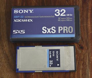 SONY SBP 32 32GB Pro SxS Memory Card XDCAM  EX1, EX1R, EX3