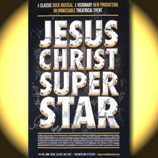 JESUS CHRIST SUPERSTAR Broadway Revival Cast Creative Signed Poster