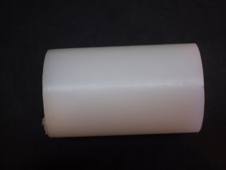 White UHMW Plastic 1.75 Diameter minimum length 2 1/4 up to 3 1/4