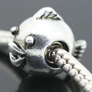 Clown Fish Sterling Silver European Charm Bead for Snake Bracelet 
