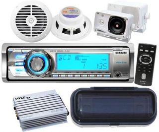 Sony CDXM60UI Marine Boat  iPod HD SAT Radio Stereo 4 Speakers &400 