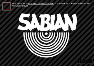 SABIAN Sticker Decal Die cut Vinyl cymbal maker