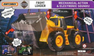   TRUCK SOUNDS & ACTION Front Loader with On/Off Switch & Actual Sounds