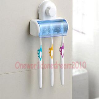 Home Bathroom Spinbrush Toothbrush Suction Holder Stand Rack Plastic 