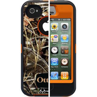 Sprint Otterbox Defender iPhone 4/4S Realtree Camo 4HD Blazed Orange 