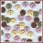 TINY ROUND VICTORIAN Flatback Buttons Sewing 2 hole Scrapbooking 