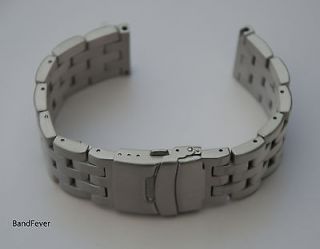   HEAVY SOLID BRUSHED DOUBLE LOCK STAINLESS STEEL WATCH BAND,BRACELET