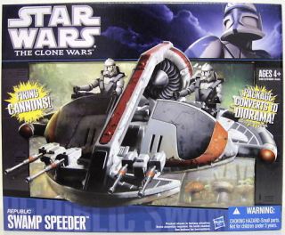 REPUBLIC SWAMP SPEEDER Star Wars The Clone Wars Vehicle 2010