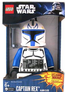 Lego Clock Star Wars Captain Rex Clone Wars Minifigure Digital Alarm 