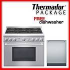 Thermador 36 Pro Gas Range 6 star burners PRG366GH + Free Dishwasher 