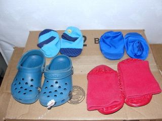 lot toddler boy shoes crocs one step ahead sock slippers 5 6 7 beach 