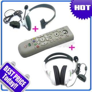   Live Headset with Microphone + Remote for Xbox 360 Controller White