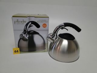 Primula Soft Grip Stainless Steel 3 Quart Tea Kettle with Silicone 