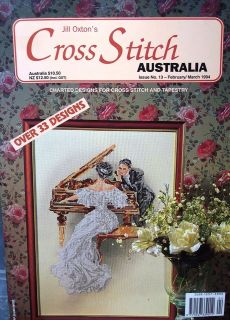 LADY AT PIANO   Xstitch Kit plus Jill Oxton Issue 13