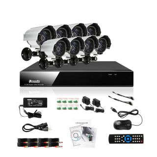 Zmodo 8 CH Channel DVR 8 Outdoor CCTV Home Security Camera System NO 