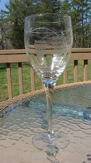 LUMINESCENCE #39 Engraved Etched Stemware Wine Glass Water Goblet 