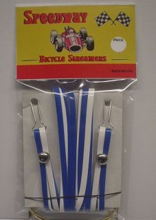 NEW Speedway Bicycle Streamers Blue & White for Schwinn and Others