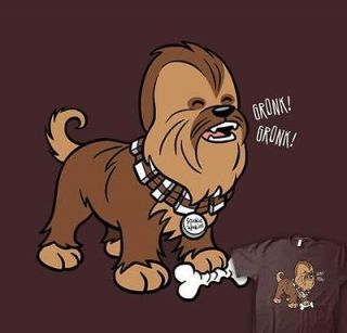 Star Wars Chewbacca Chewie as a Puppy George Lucas Dog Satire Teefury 