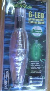 New Night Blaster Fish n Lite 6 Led Submersible Fishing Light LED 100G