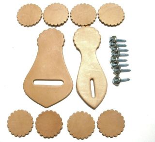Saddle Repair Leather Cinch Strap & Rigging Holder Complete Kit