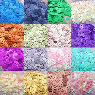 1200pcs round 4mm 5mm flat 7mm cup loose sequins sewing bridal craft