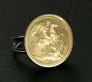sterling silver coin ring