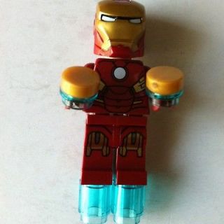 LEGO IRON MAN minifig 6869 Quinjet Aerial Battle Super Heroes Avengers 