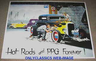 STREET HOT ROD POSTER 1932 FORD BODY SHOP PAINT & DETAIL POSTER 