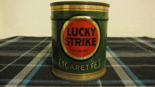 Vintage Sealed Tin Lucky Strike WWII Cigarettes Extremely Rare 