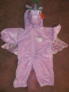   Halloween Child Costume 12 18 Mo Purple Plush Unicorn Pegasus Horse