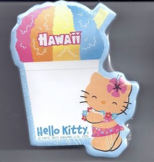 Sanrio Hello Kitty Sticky Notes Hawaii Shaved Ice