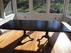 Solid Cherry ETHAN ALLEN Double Pedastal Dining Table (w/ Leaves)