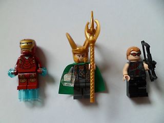 Newly listed LEGO 3 minifigures Iron Man, Loki and Hawkeye ( 6867 )