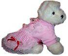 Pretty In Pink Lace & Ruffles Dog Puppy Cat Dress Clothes Apparel XS 