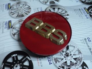 BBS 70MM RED AND GOLD WHEEL CENTER CAP 56 24 073 56.24.073 3 tabs