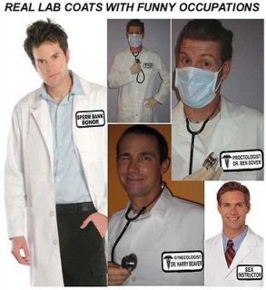 Halloween COSTUME FUNNY DOCTOR REAL LAB COAT Best QLTY