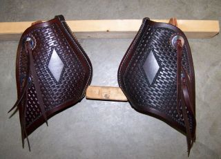 SADDLE TAPADEROS  DELUXE ALL AROUND  with STIRRUPS~~ADULT SIZE~~BASKET 