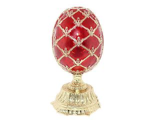 New Swarovski Crystal Bejeweled Collectible Red Russian Faberge Egg 